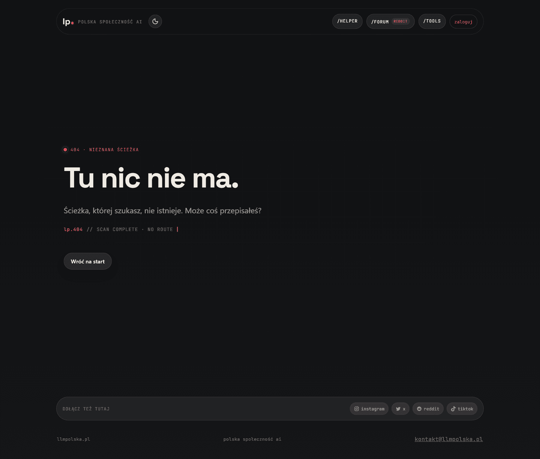 LLM Polska academy page for practical AI learning resources